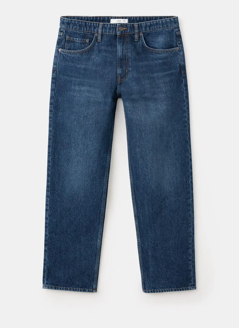 Mango Man  Moby straight-fit dark-wash jeans for Men | Best Price UAE