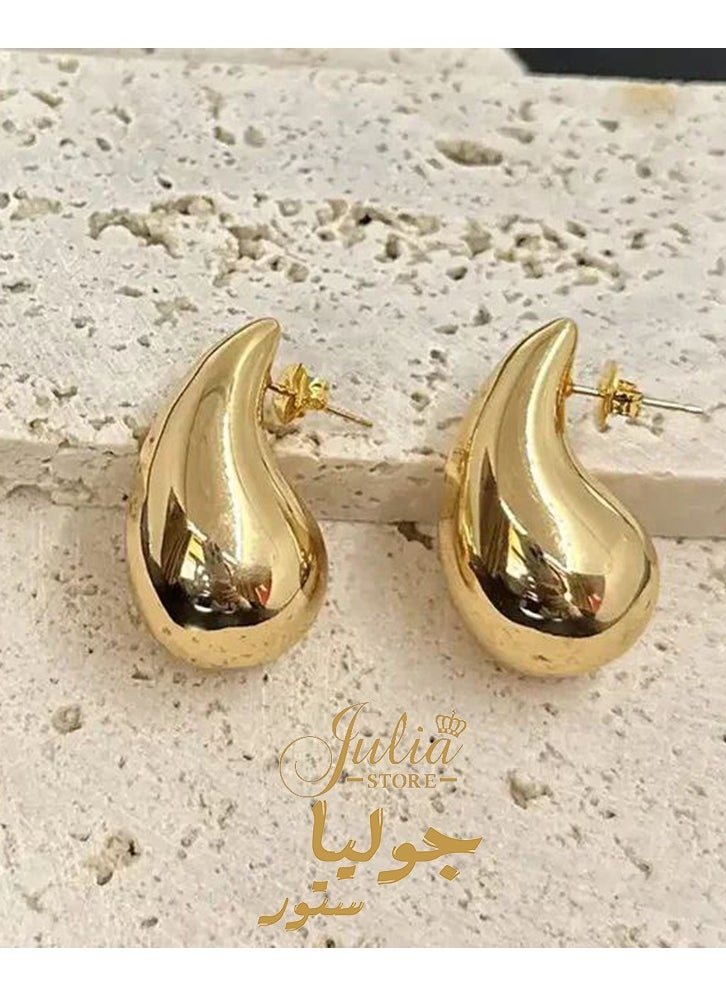 Julia Store 18K Gold PlatedStud Earrings  - Image 1