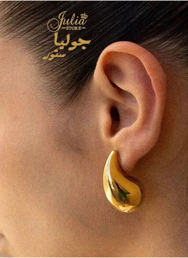 Julia Store 18K Gold PlatedStud Earrings  - Image 3
