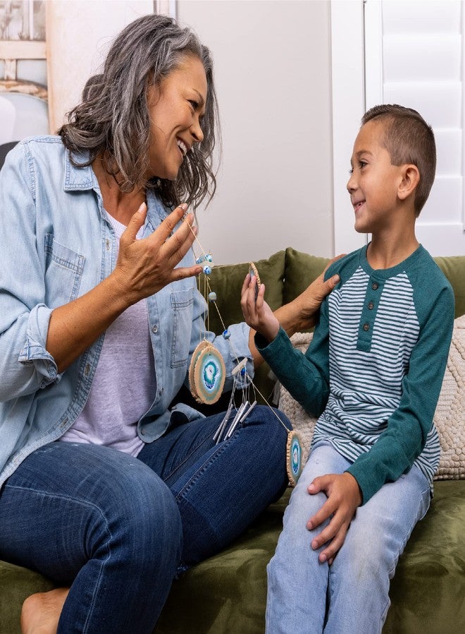 Hapinest Make Your Own Clay Geode Wind Chime Craft Kit for Kids Girls Teens, DIY Wind Chime Kit Crafting Projects for Home & Garden, Art Craft Supplies Clay Kit for Kids Ages 8 9 10 11 12 Years & Up - Image 4