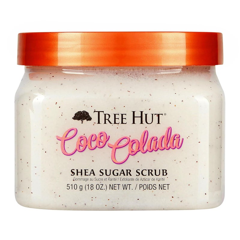 Tree Hut Coco Colada Shea Sugar Scrub 18 oz Ultra Hydrating and Exfoliating Scrub for Nourishing Essential Body Care