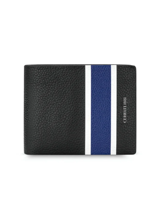 CERRUTI 1881 Essential Black/Blue Wallet for Men's