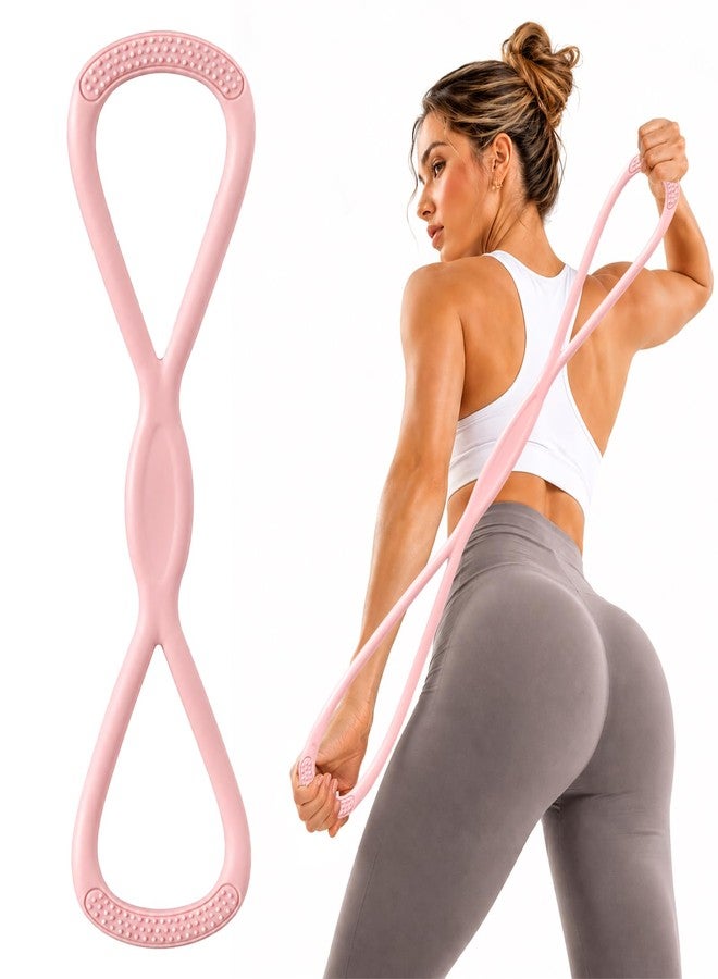 OAKDOLCHE Figure 8 Resistance Bands for Women & Men, Exercise Bands for Arms, Shoulder, Leg & Back Stretching, Non-Slip Handles, Home Gym, Yoga & Physical Therapy - Toning, Posture Correction - Image 1