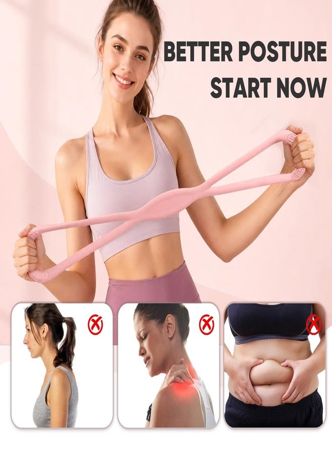 OAKDOLCHE Figure 8 Resistance Bands for Women & Men, Exercise Bands for Arms, Shoulder, Leg & Back Stretching, Non-Slip Handles, Home Gym, Yoga & Physical Therapy - Toning, Posture Correction - Image 3
