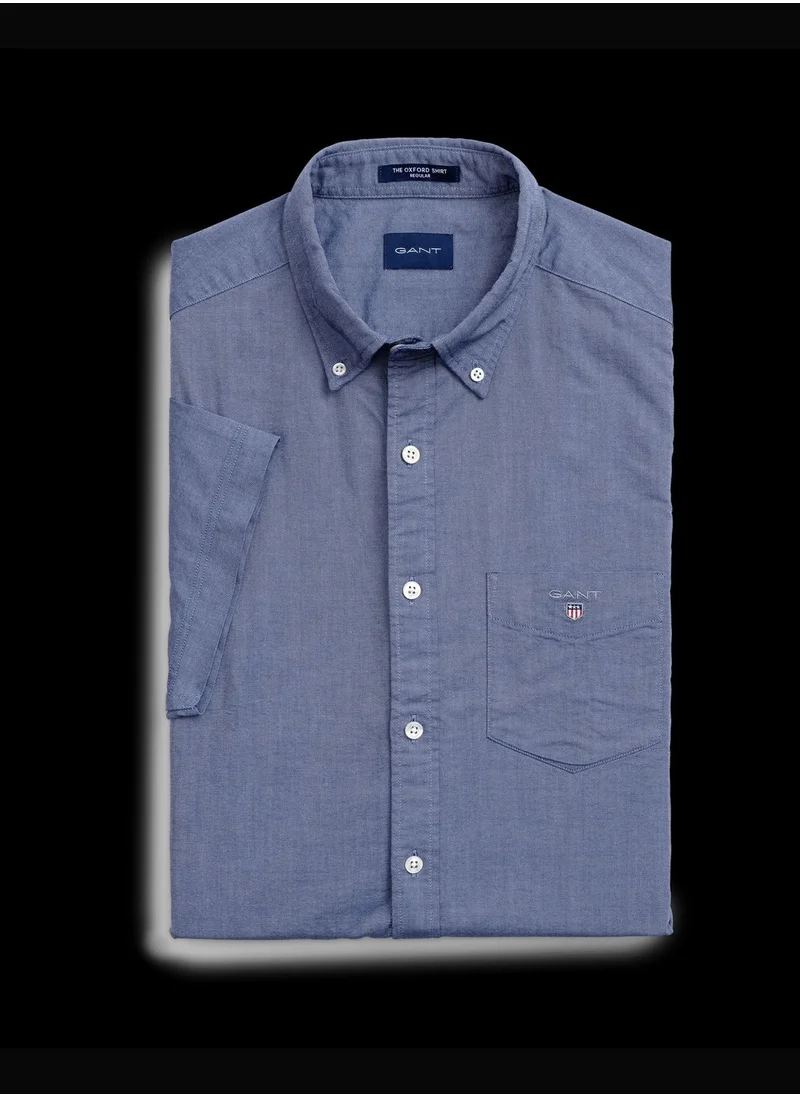 غانت GANT Regular Fit Short Sleeve Oxford Shirt