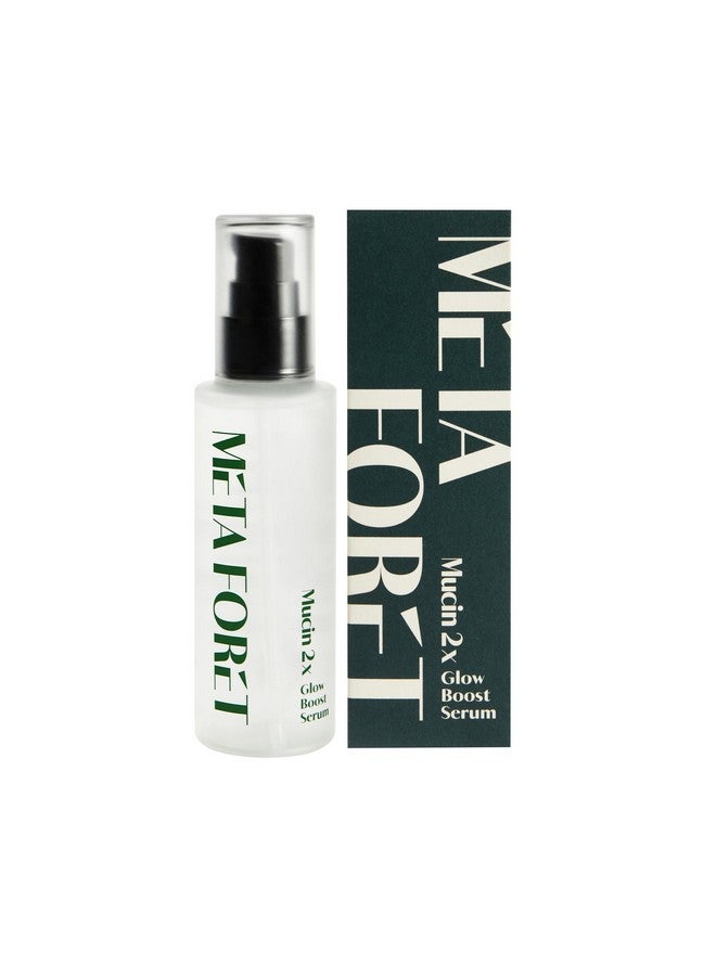 ميتا فوريت مصل Metaforet النباتي Mucin 2X Glow Boost 3.38 أونصة 100 مل / مرطب للوجه ليلاً ونهارًا للبشرة الجافة والحساسة والمعرضة لحب الشباب والبقع الداكنة ومرطب ومغذي ومضاد للشيخوخة لا مزيد من مخاط الحلزون - Image 1