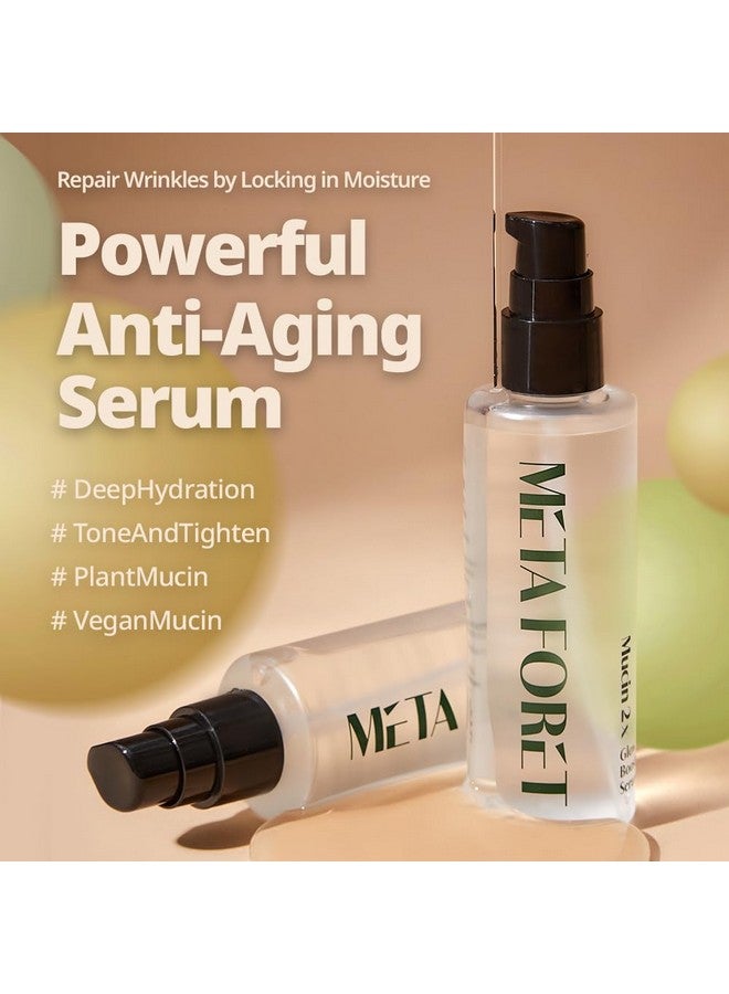ميتا فوريت مصل Metaforet النباتي Mucin 2X Glow Boost 3.38 أونصة 100 مل / مرطب للوجه ليلاً ونهارًا للبشرة الجافة والحساسة والمعرضة لحب الشباب والبقع الداكنة ومرطب ومغذي ومضاد للشيخوخة لا مزيد من مخاط الحلزون - Image 2