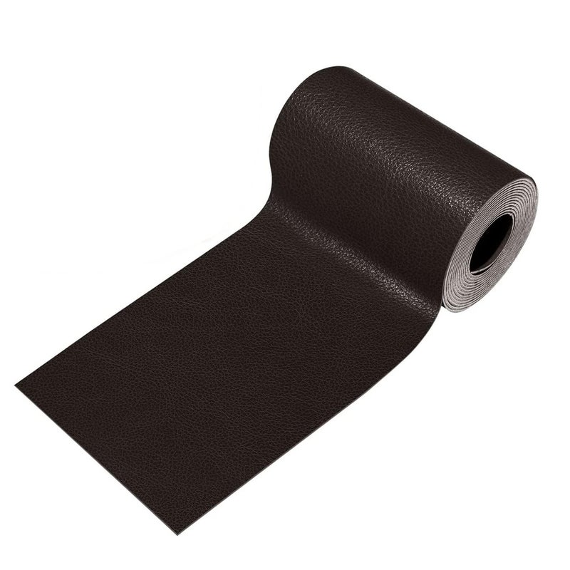 Self-adhesive leather tape leather sofa repair subsidy electric car cushion PU compound patch waterproof anti-scratch protection Deep coffee (PU leather) 