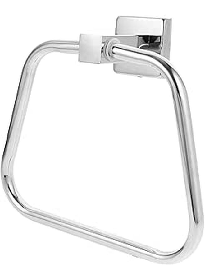 Brushed Stainless Steel Towel Ring Wall Mount Hand Towel Holder Rustproof - Image 1