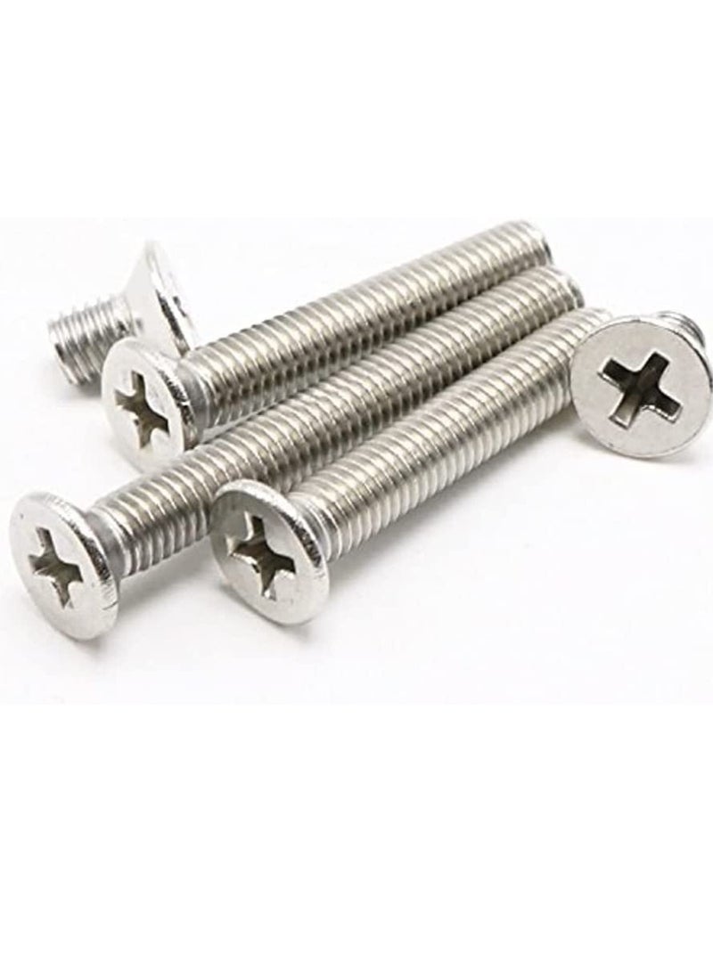 RACO Machine Screws/Bolts Stainless Steel Round Head Phillips Screws Muliti Purpose Use (100, 4x10mm) - Image 1