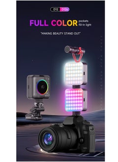 Generic Photography Color Fill Light 108LED 2000mAh , Selfie Light USB Rechargeable for Photo & Video with Front Back Clip for Phones Laptops Makeup TikTok Stream  - Image 2