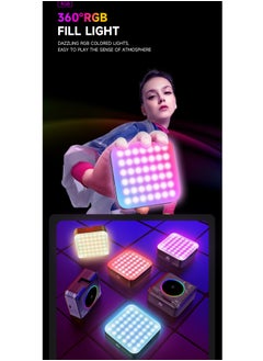 Generic Photography Color Fill Light 108LED 2000mAh , Selfie Light USB Rechargeable for Photo & Video with Front Back Clip for Phones Laptops Makeup TikTok Stream  - Image 3