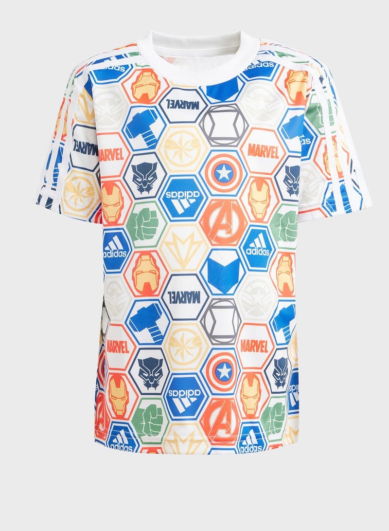 Adidas Youth Marvel Avengers T-Shirt Sets - Image 3