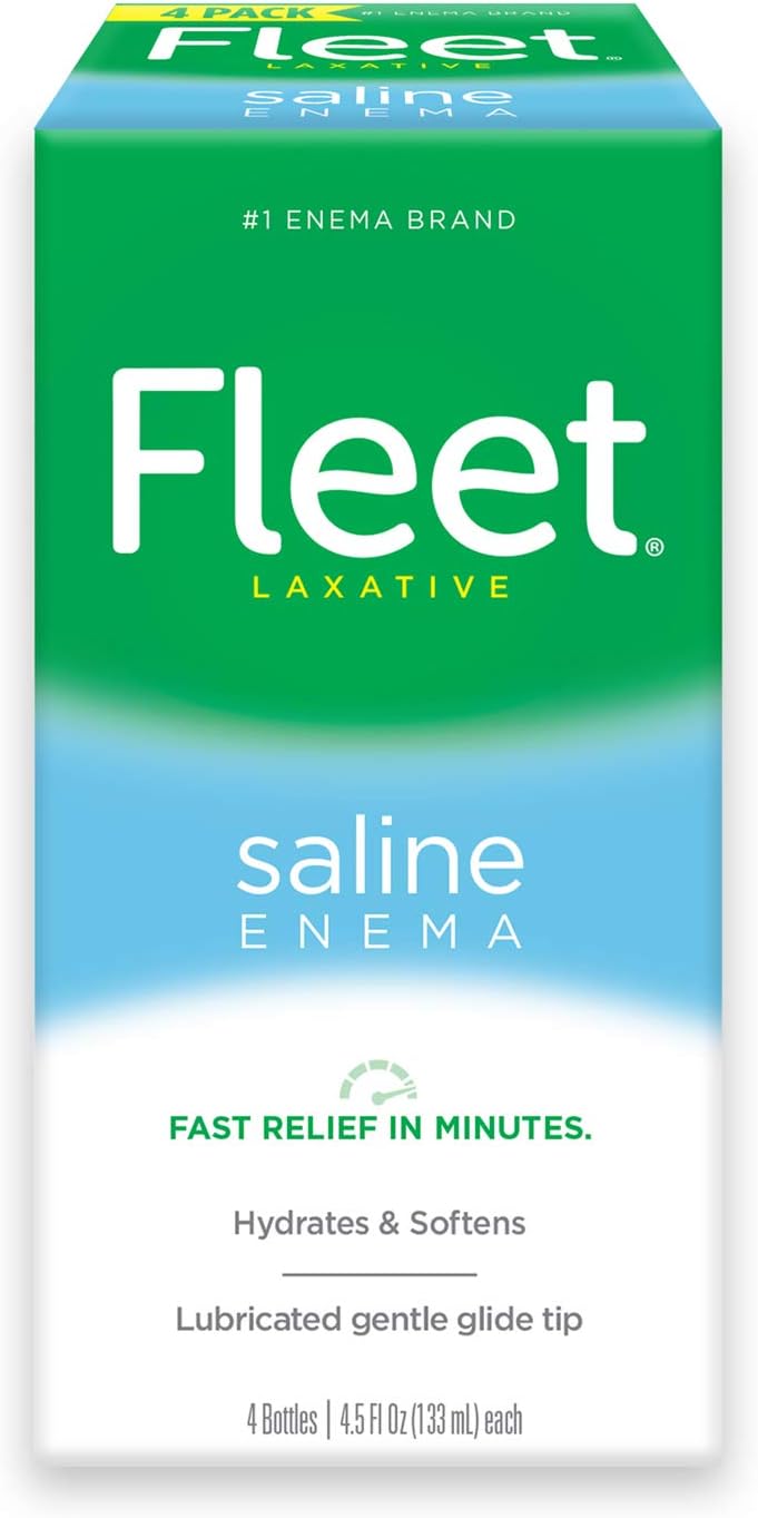 Fleet Laxative Saline Enema for Adult Constipation 45 fl oz 4 Bottles  Liquid Glycerin Suppositories for Adult Constipation 4 Count Pack of 1 - Image 2