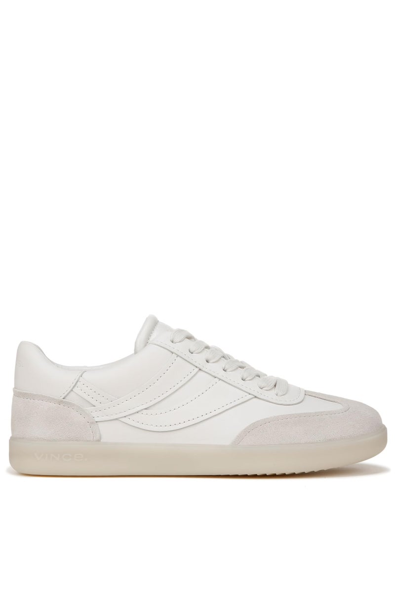 Vince Womens Oasis-W Lace Up Fashion Sneaker Chalk White Leather 5 M - Image 4