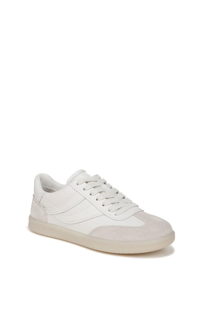 Vince Womens Oasis-W Lace Up Fashion Sneaker Chalk White Leather 5 M - Image 2