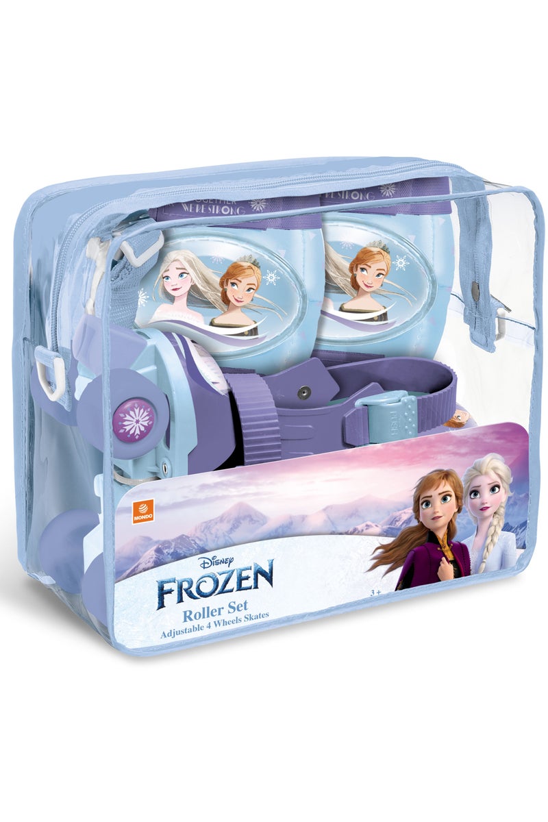 Mondo 4-wheeled Frozen Roller Skates Set with Safety Pads, Adjustable Fit to Size 22-29 | Skater | Skates for Kids | Outdoor Adventure - Image 3