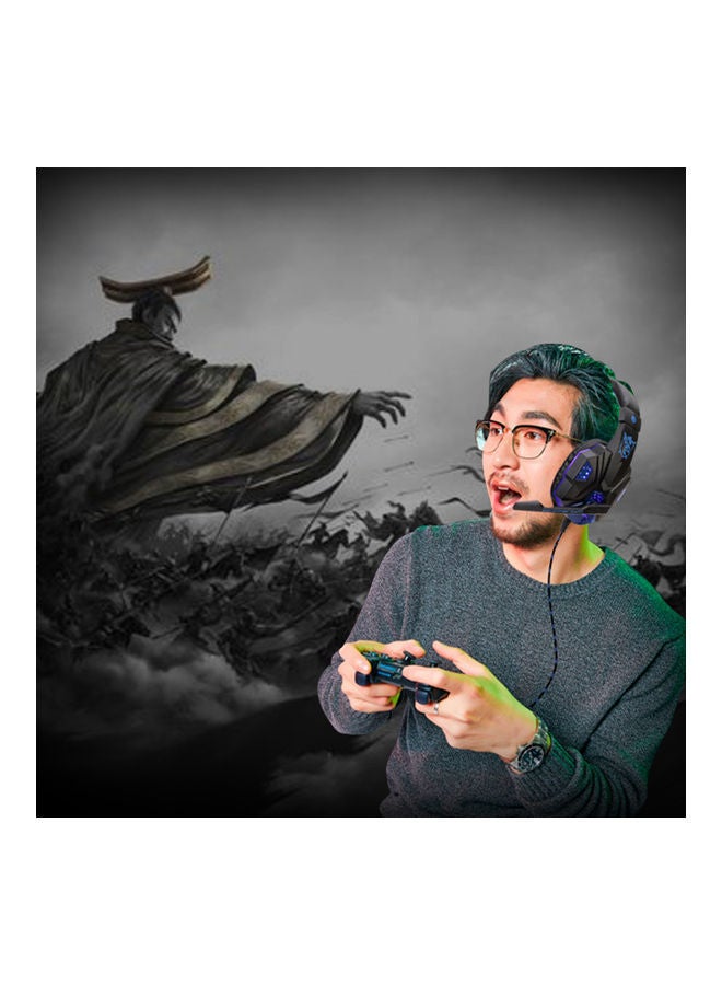 NIBEMINENT Wired Over-Ear Headphones With Mic Black/Red - Image 5