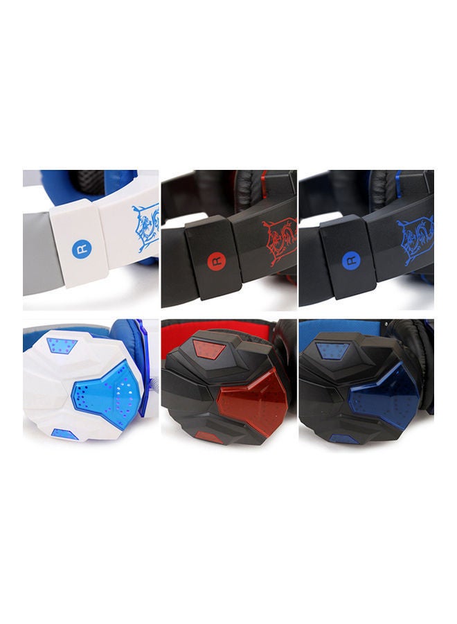 NIBEMINENT Wired Over-Ear Headphones With Mic Black/Red - Image 2