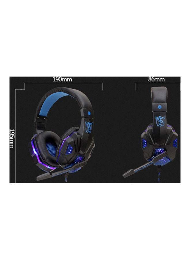 NIBEMINENT Wired Over-Ear Headphones With Mic Black/Red - Image 3