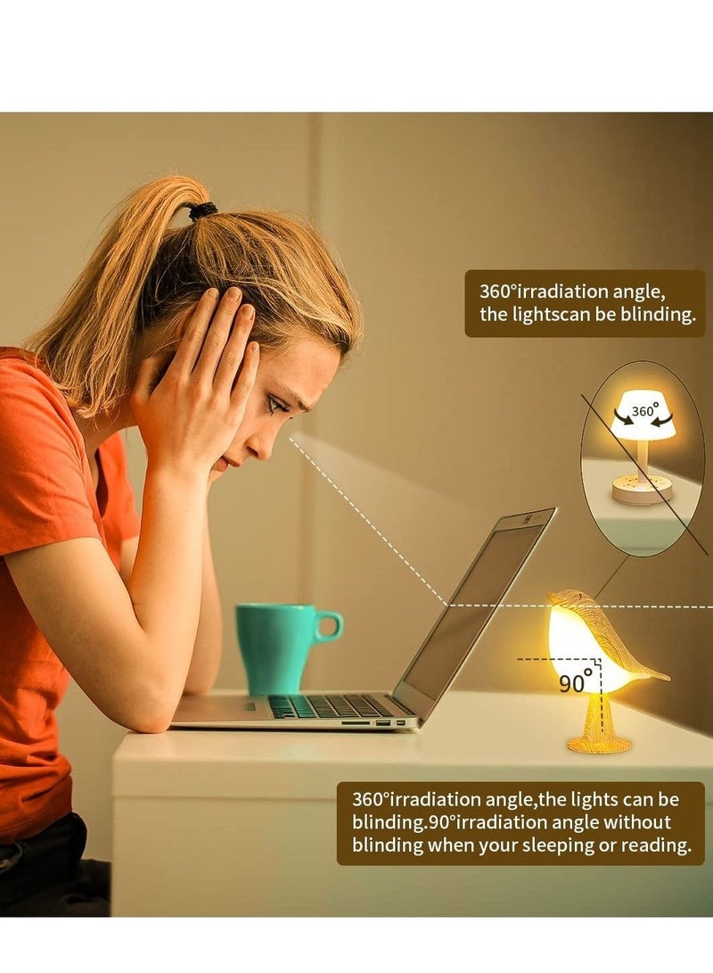 Captaintech Small Cordless LED Table Lamp Touch Sensor, Bedside Lamp Night Light with Touch Dimmer, 3 Level Brightness Nightstand Lamps, Rechargered Desk Lamp for Bedroom, Home, Office, College Dorm Room - Image 3