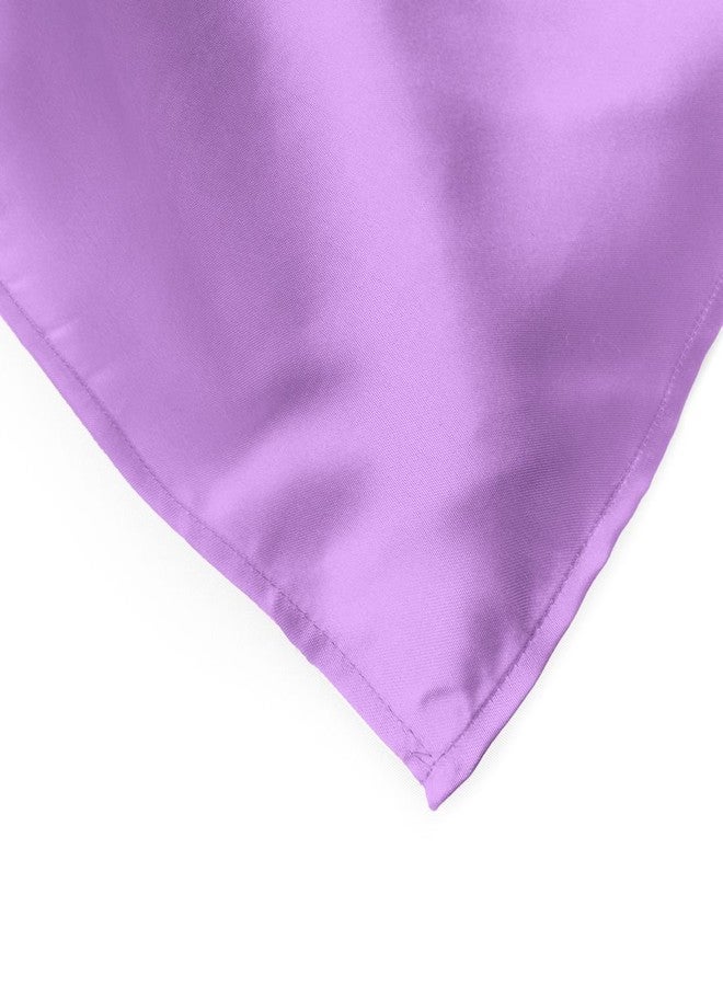 LTC LINENS LinenTablecloth 14 x 108-Inch Satin Table Runner Lavender - Image 2