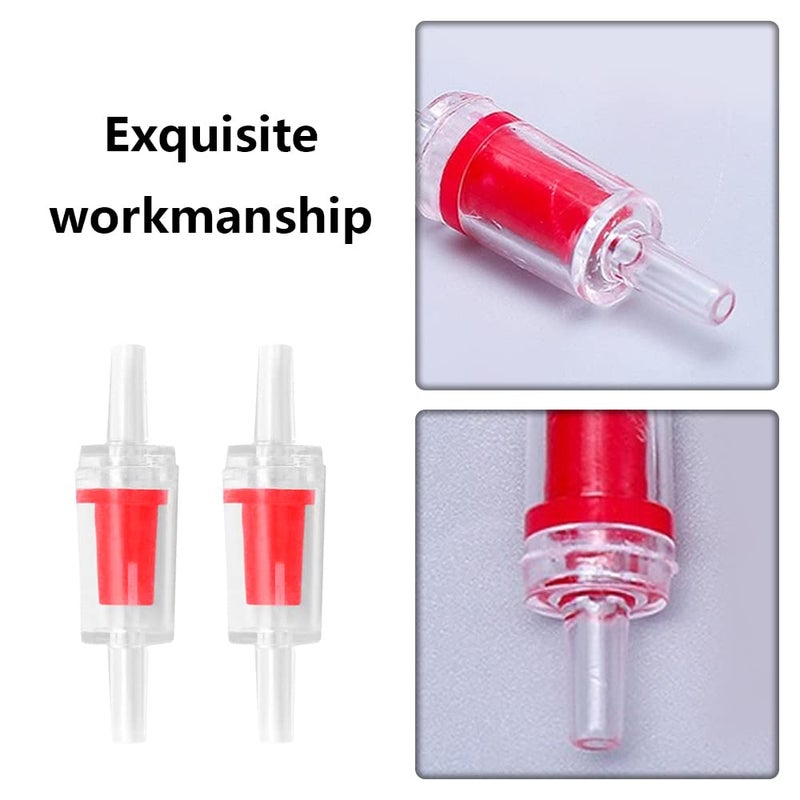Meridian onlyfly 25‑Piece Red Clear Plastic One‑Way Aquarium Air Pump Check Valves - Image 4