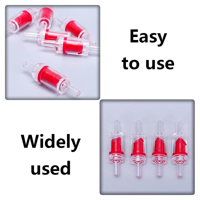 Meridian onlyfly 25‑Piece Red Clear Plastic One‑Way Aquarium Air Pump Check Valves - Image 5