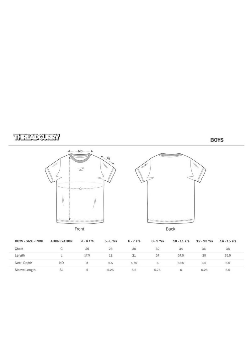 THREADCURRY THREADCURRY Anime Manga Fun Comic Cotton Graphic Printed Tshirt for Boys - Image 3