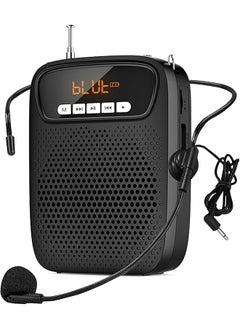 Portable Voice Amplifier Mini Voice Amplifier Wired Headset Microphone Speaker Set For Teachers 15W Rechargeable Lightweight Personal Mic For Classroom Tour Guides Instructors And Presentation