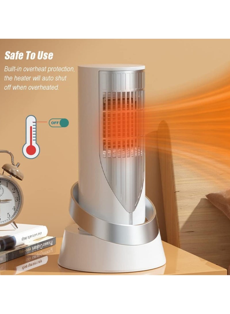 Electric Heater Portable Energy Efficient Space Heater for Home Bedroom Office with Overheat Protection Tip-Over Protection - Image 5