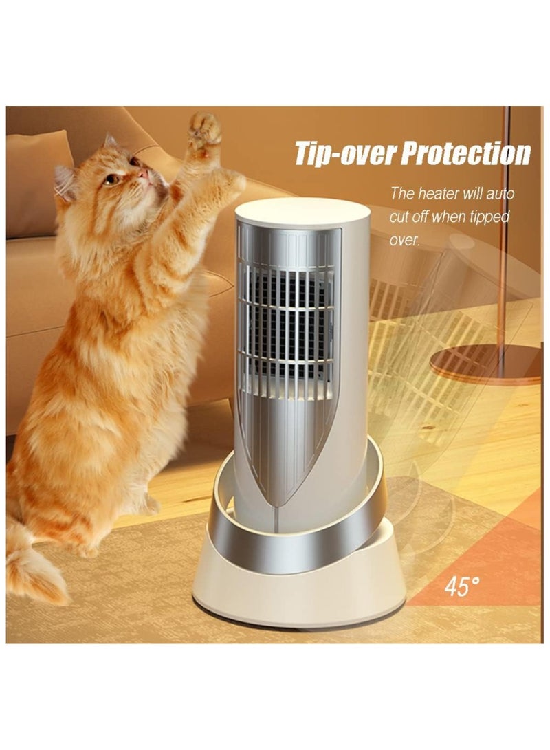 Electric Heater Portable Energy Efficient Space Heater for Home Bedroom Office with Overheat Protection Tip-Over Protection - Image 4