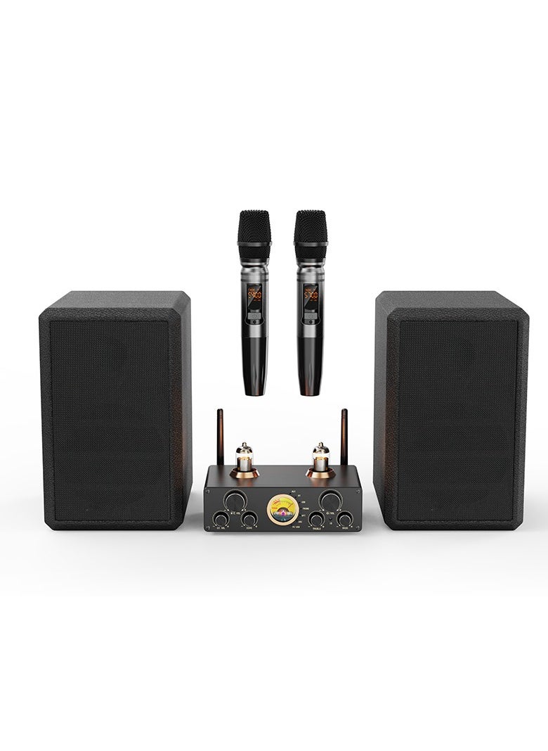 Victress Victress 120W HiFi Bluetooth Speaker System – 2.0 Channel with Optical, ARC, USB, Dual Wireless Microphones, AUX, Phono & Remote Control  - Image 1