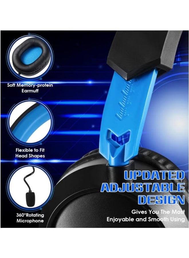 Kotion Each G3100 Pro Gaming Headset Wired Stereo Over-Ear Headphones With 3.5mm Jack For Laptop PC Mobile And Tablet with LED Lights  - Image 4