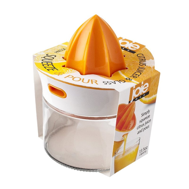 Joie Squeeze and Pour Citrus Juicer and Glass, 4-Inches x 5-Inches x 5.75-Inches, 13.5-Ounce Capacity - Image 2