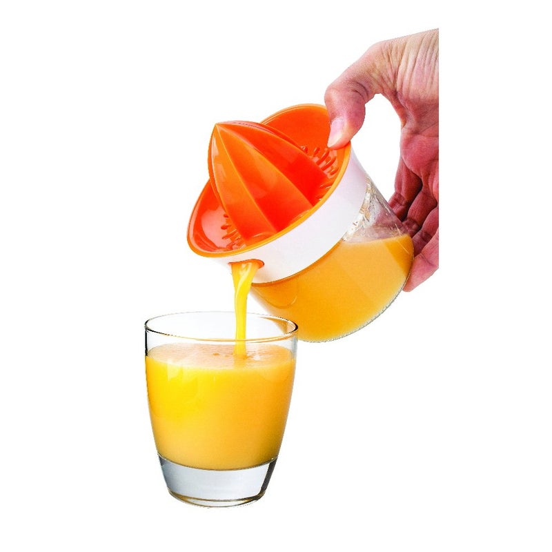 Joie Squeeze and Pour Citrus Juicer and Glass, 4-Inches x 5-Inches x 5.75-Inches, 13.5-Ounce Capacity - Image 1