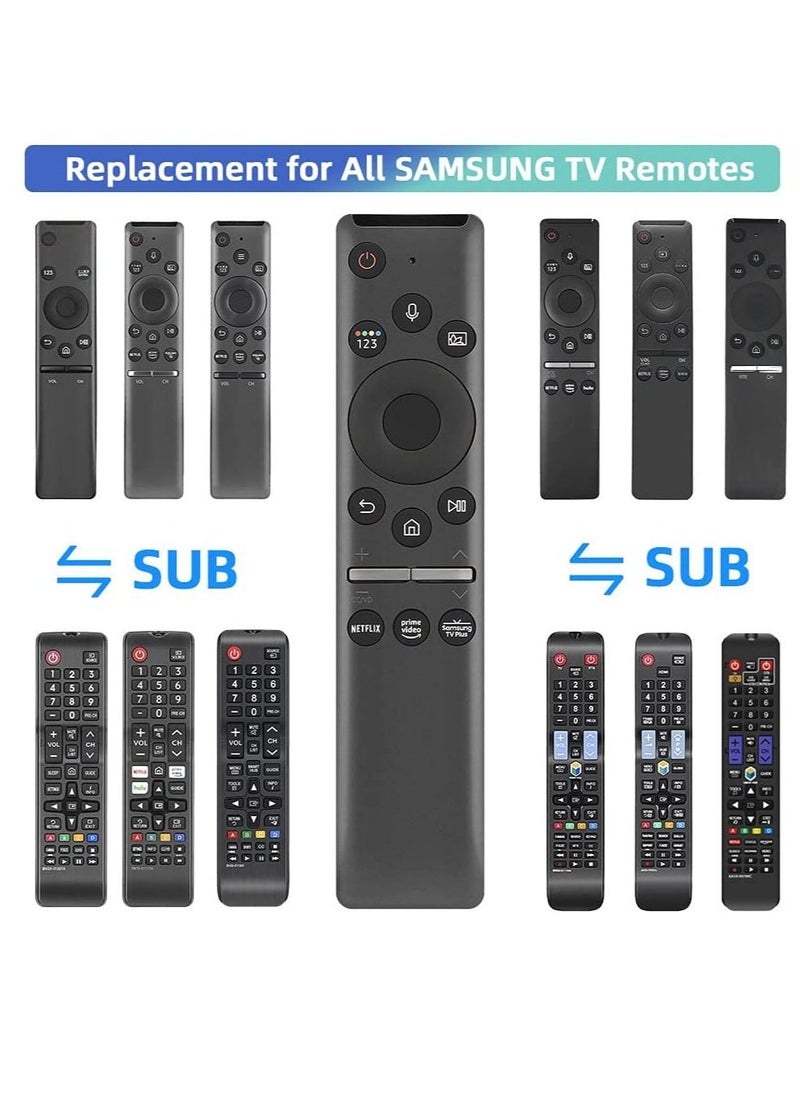 Generic Universal Voice Remote Control for Samsung TV Remote All Samsung LED QLED UHD SUHD HDR LCD HDTV 4K 3D Curved Smart TVs, with Shortcut Buttons for Netflix, Prime Video, Samsung Plus  - Image 3