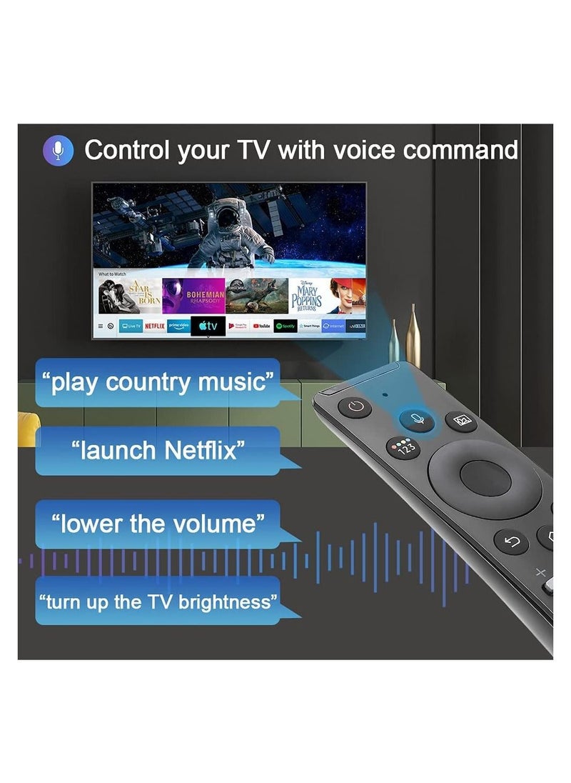 Generic Universal Voice Remote Control for Samsung TV Remote All Samsung LED QLED UHD SUHD HDR LCD HDTV 4K 3D Curved Smart TVs, with Shortcut Buttons for Netflix, Prime Video, Samsung Plus  - Image 5
