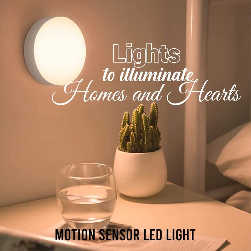 Granthi Enterprise Motion Sensor Light with USB Charging for Indoor Outdoor Uses Wireless Self Adhesive LED Magnetic Motion Activated Light Motion Sensor Rechargeable Light Pack of 3 - Image 4