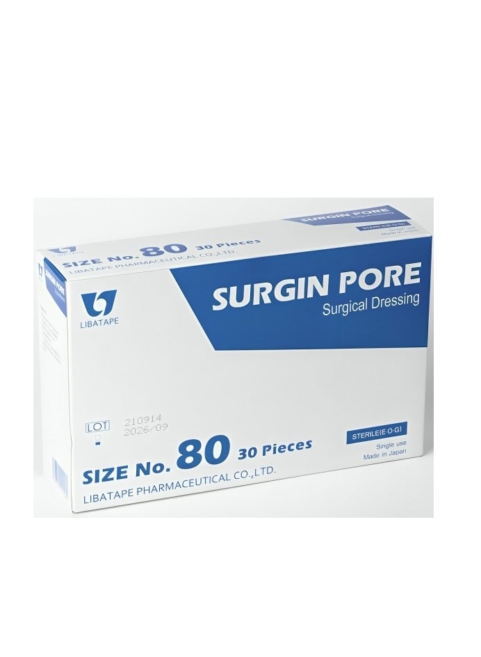 SURGIN PORE SURGIN PORE SURGICAL DRESSING SIZE 80 