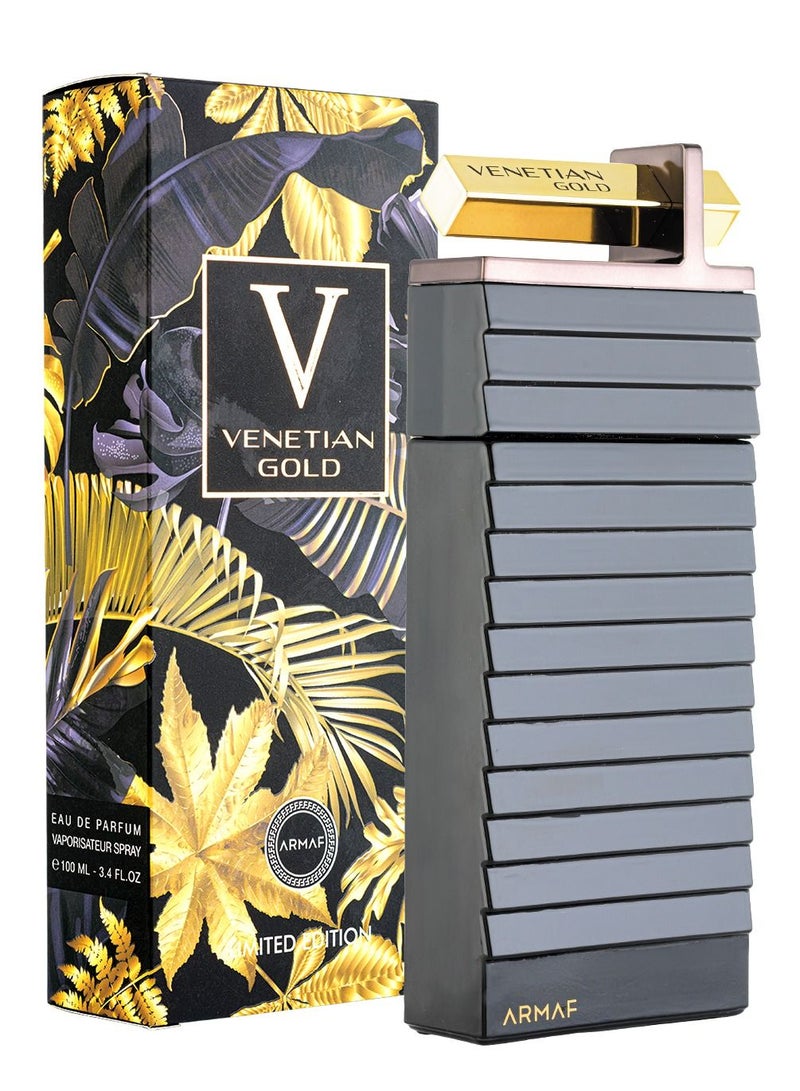 أرماف Armaf Venetian Gold Perfumes for Men Eau De Parfum 100ML, 3.4 fl.oz, Fragrance For Him, Black & Gold - Image 2