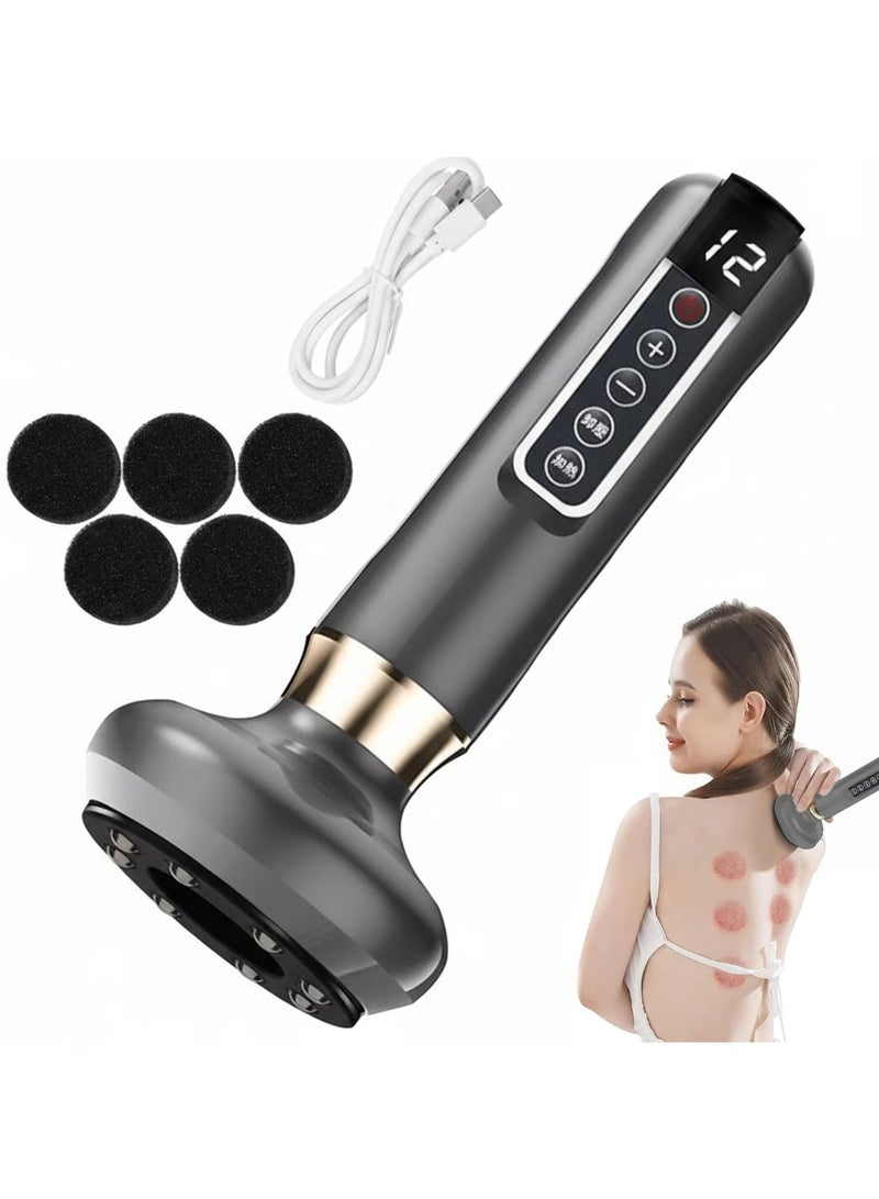 WALALLA Rechargeable Handheld Electric Anti-Cellulite Cavitation Contouring, Body Sculpting Machine, Cordless Fat Vacuum Suction Remover,  Shaping Massage Device, Abdominal Massage, Cupping Massager - Image 1