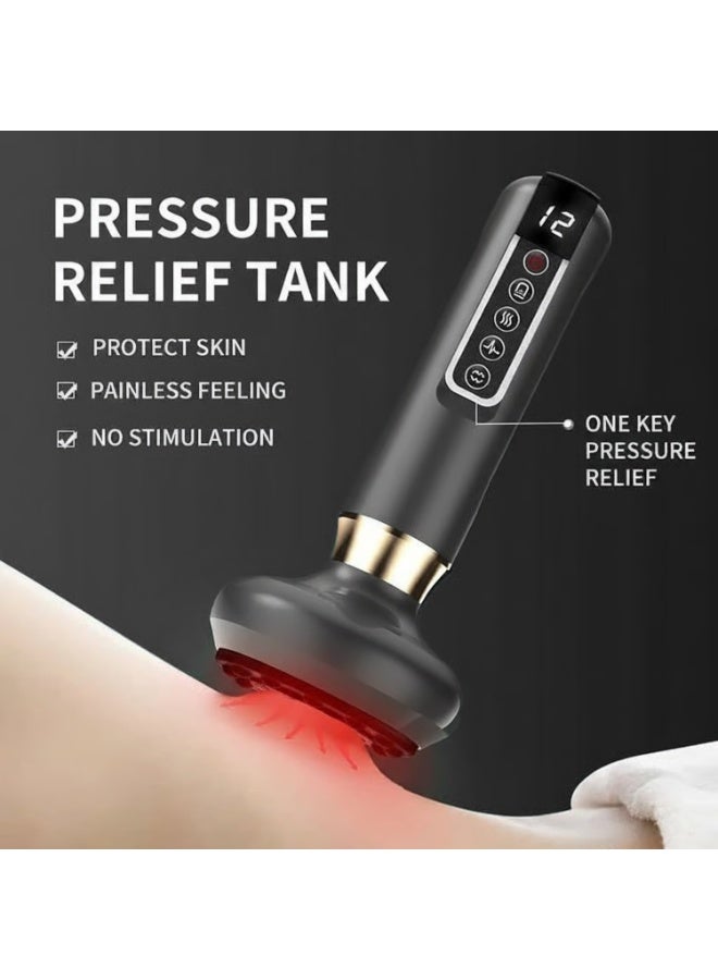 WALALLA Rechargeable Handheld Electric Anti-Cellulite Cavitation Contouring, Body Sculpting Machine, Cordless Fat Vacuum Suction Remover,  Shaping Massage Device, Abdominal Massage, Cupping Massager - Image 4