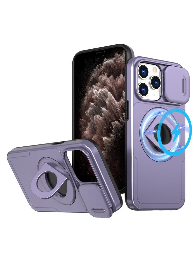 Zaboon Case For iPhone 11 Pro Max Camshield MagSafe Ring Holder Armor Phone Case - Image 1