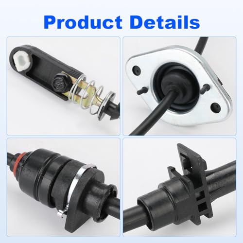 WMPHE Automatic Transmission Shift Cable Compatible with Jeep Wrangler 3.8L V6 2007-2010 Replacement for 52060164AD 52060164AB 52060164AC 905-603 Shifter Gearshift - Image 5