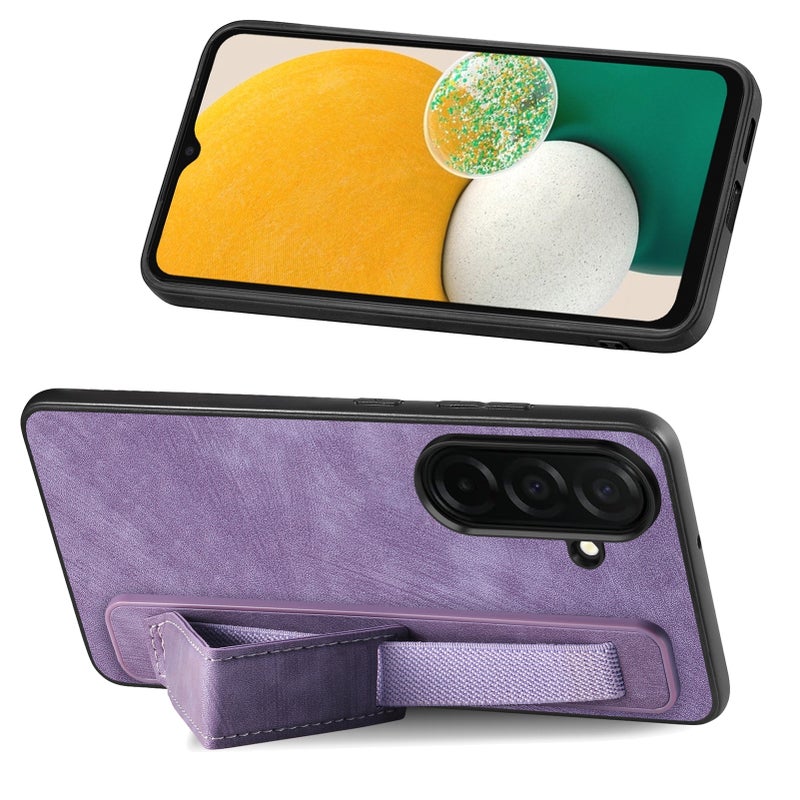 غطاء واقي لـ Samsung S26 Ultra / Samsung S26 باللون بني بوظيفة حامل مع حامل قائم وحامل بطاقات مع مقاوم للصدمات مع حماية من السقوط للاستخدام العملي للحمل اليومي للاستخدام الداخلي - Image 4