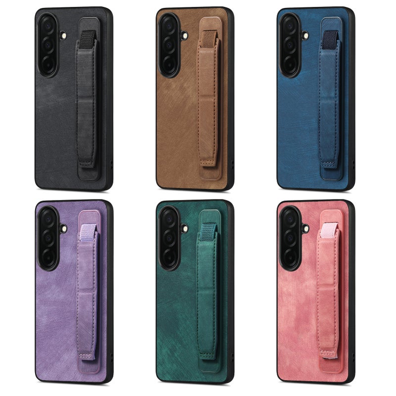غطاء واقي لـ Samsung S26 Ultra / Samsung S26 باللون بني بوظيفة حامل مع حامل قائم وحامل بطاقات مع مقاوم للصدمات مع حماية من السقوط للاستخدام العملي للحمل اليومي للاستخدام الداخلي - Image 2