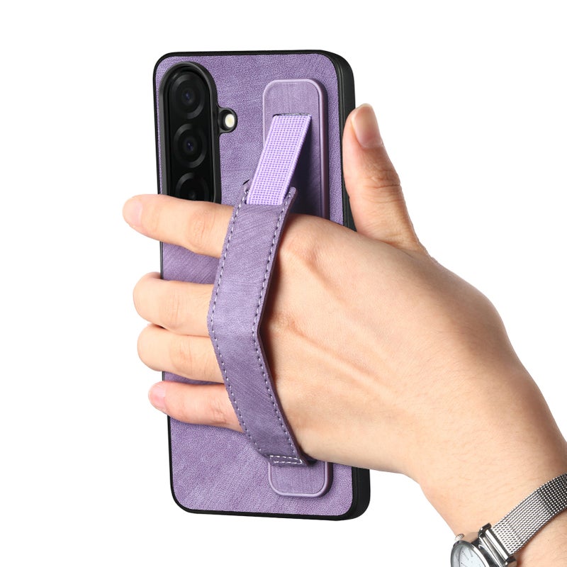 غطاء واقي لـ Samsung S26 Ultra / Samsung S26 باللون بني بوظيفة حامل مع حامل قائم وحامل بطاقات مع مقاوم للصدمات مع حماية من السقوط للاستخدام العملي للحمل اليومي للاستخدام الداخلي - Image 5