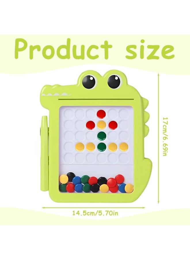 EIH Magnetic Drawing Board for Kids, Magnetic Board for Kids, Colorful Magnetic Balls, Magnetic Toys, Magnets with 2 Pens, Drawing Boards, Entertainment Toys for Kids - Image 2