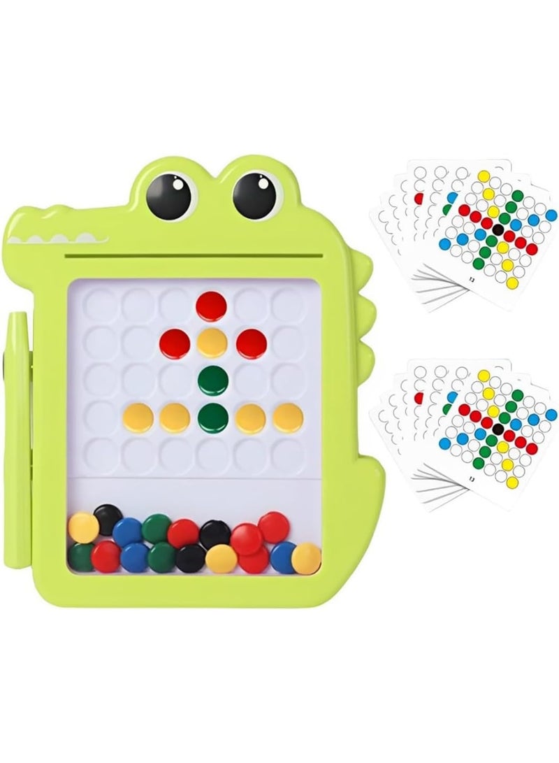 EIH Magnetic Drawing Board for Kids, Magnetic Board for Kids, Colorful Magnetic Balls, Magnetic Toys, Magnets with 2 Pens, Drawing Boards, Entertainment Toys for Kids - Image 1